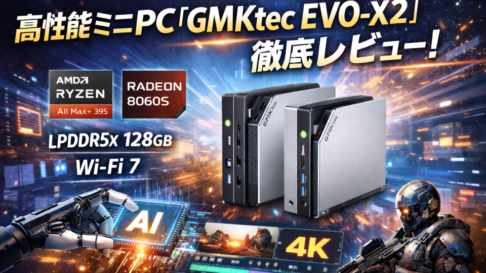話題のハイエンドミニPC「GMKtec EVO-X2」を徹底レビュー